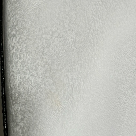 Kate Landry Black and White Striped Satchel - Picture 15 of 16